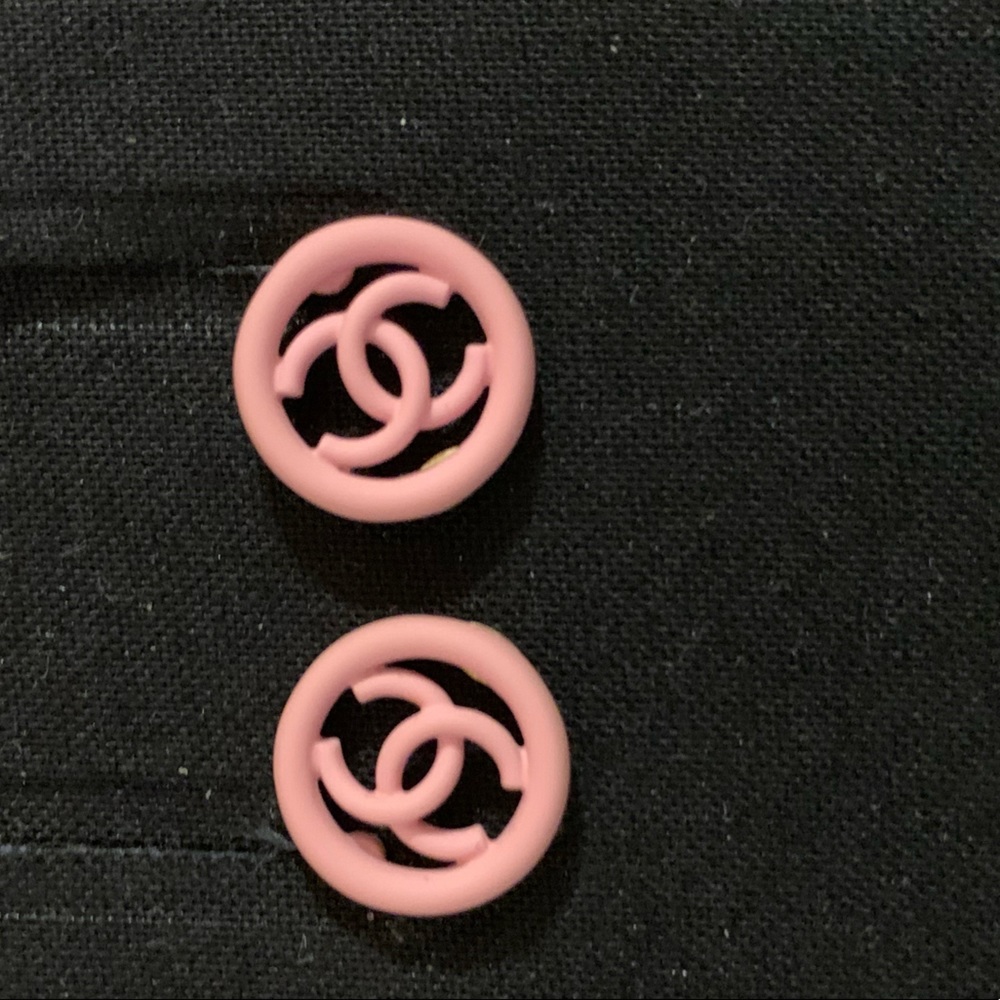 Sold!! Authentic Chanel pink stud earrings! NEW!